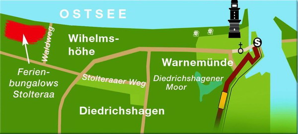 Anfahrt Anfahrt zu der Ferienanlage
